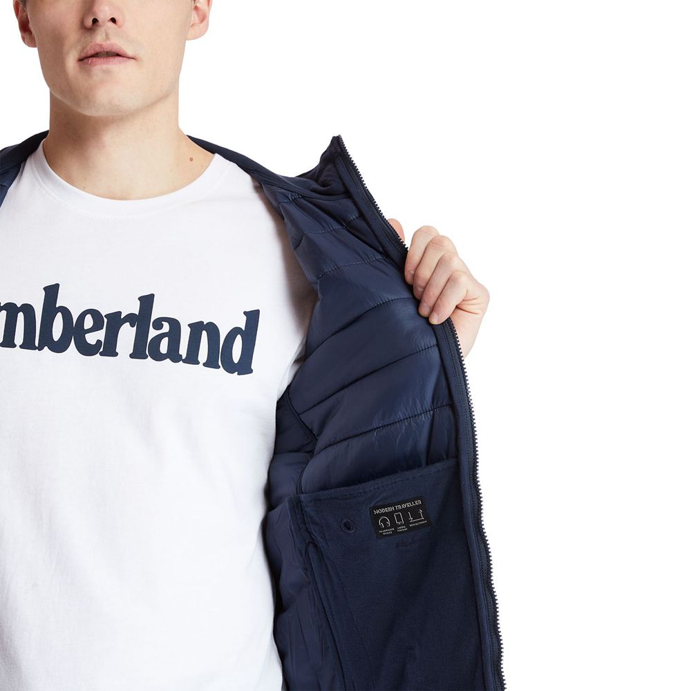 Timberland Mens Jackets Mt. Cabot Hybrid - Navy - India MF1653804